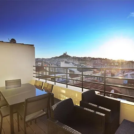 Superbe Appartement Grande Terrasse Vue Notre Dame Marseille Exterior photo